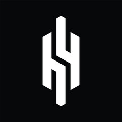 Obraz premium letter h4 creative company logo design