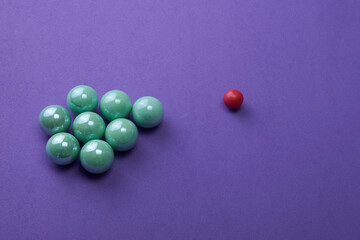 Colorful Balls United Against One: Vibrant Unity in Diversity