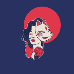 geisha woman girl Chine Japan character	