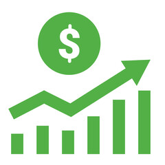 Trading Graph Up Green