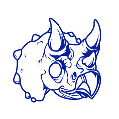 Obraz premium Vector logo rhinoceros