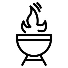 Fototapeta na wymiar Campfire symbol bonfire vector icon