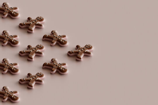 triangle of gingerbread cookies