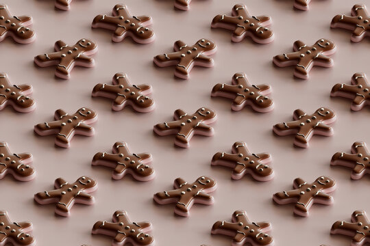 Gingerbread cookie pattern