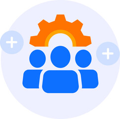 teamwork modern icon illustration