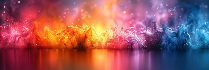 Abstract Blurred Red Pink Yellow Blue, HD, Background Wallpaper, Desktop Wallpaper