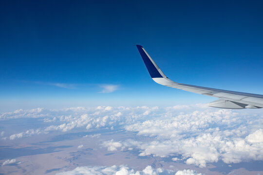 Fototapeta Airplane window view
