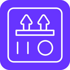 Obraz premium This Side Up Icon Style