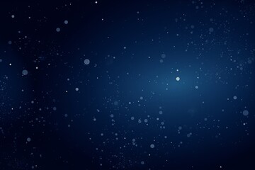 Naklejka na ściany i meble The Night Sky in Abstraction, Featuring Dark Blue Gradients and Scattered Dots Resembling Distant Galaxies, Generative AI