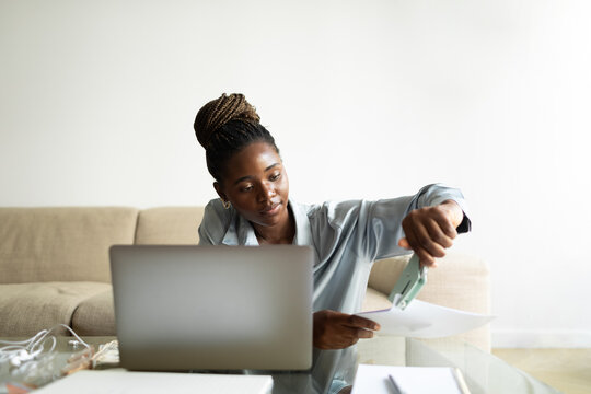 Woman Working From Home 