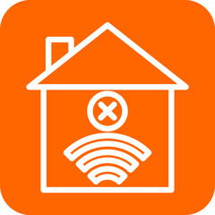 NO Wifi Home Icon Style