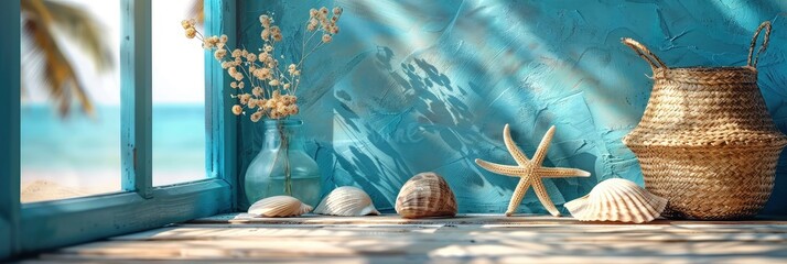 Beach Accessories On Table Summer Holidays, HD, Background Wallpaper, Desktop Wallpaper