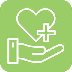 Fototapeta premium Health Care Icon Style