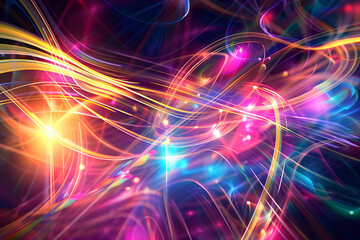 abstract background with glowing lights