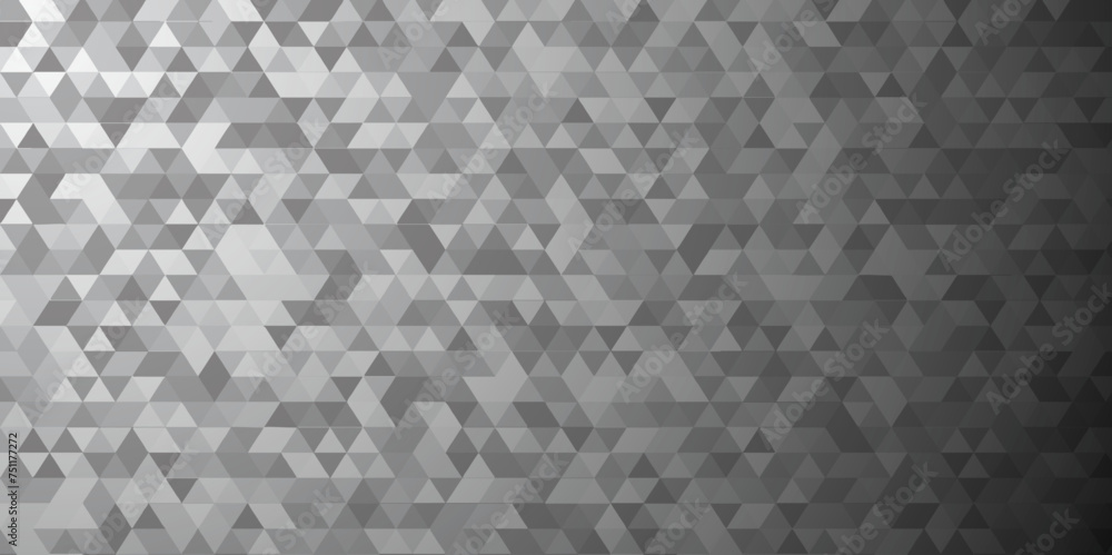 Aufkleber Abstract white and grey Polygonal Mosaic Background . Modern abstract elegant seamless pattern triangular background. design for business ,banner, corporate background template. Vector illustration.