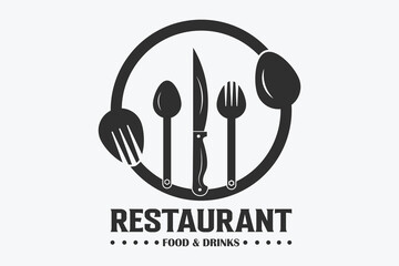 Restaurant Logo Design, Modern and Minimalist Restaurant Branding, Creative Logo for Culinary Ventures, Dining Logo Concept, Unique and Memorable Restaurant, Logo for Foodie Destinations, Fine Dining