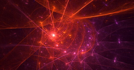 3D manual rendering abstract colorful fractal light background. Its not AI Generatd illustration.