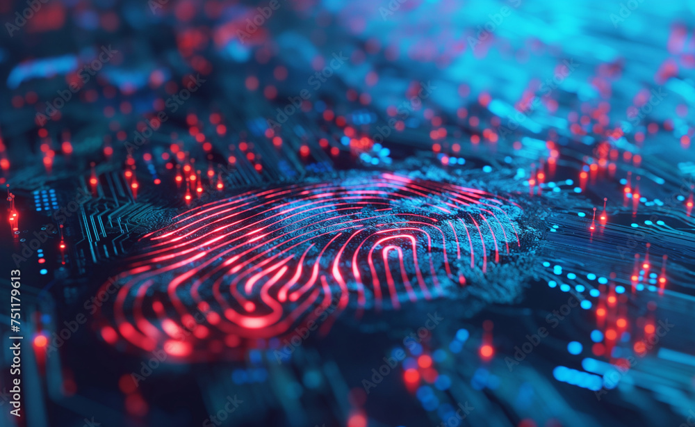 Poster secure connection: ssl certificate on blue circuit board