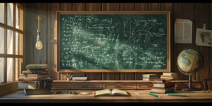 Chalkboard Math Unraveling the Mysteries of Algebra Generative AI