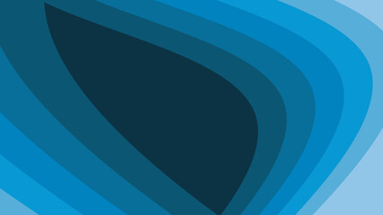Blue paper cut abstract background vector image for backdrop or presentation