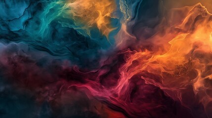 A visually striking 4K HD scene with abstract patterns and a rich color spectrum, resulting in an...