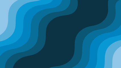 Blue paper cut abstract background vector image for backdrop or presentation