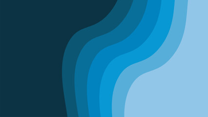 Fototapeta premium Blue paper cut abstract background vector image for backdrop or presentation