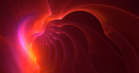 3D manual rendering abstract technology fractal background. Its not AI Generatd illustration.