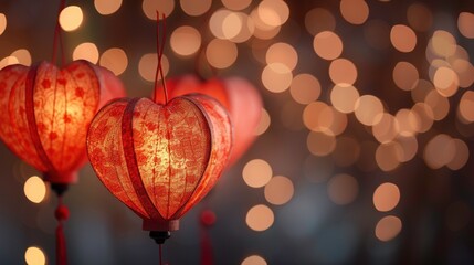 red christmas lantern