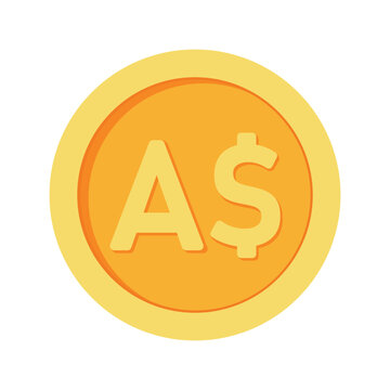 recommend clip art: Australian Dollar Coin Australia Money Currency Icon Clipart for Business and Finance Element Vector Illustration