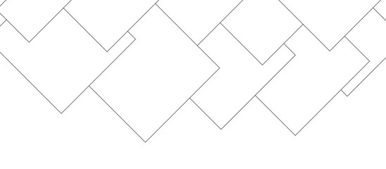 Abstract white background with diamond and triangle shape in modern abstract pattern design .abstract seamless modern white color technology concept geometric black line vector background.