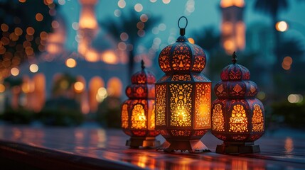 lantern in the night