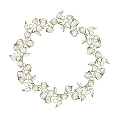 Seamless physalis pattern. Ornament for scrapbooking, prints, clothes, fabrics, textiles, packaging.