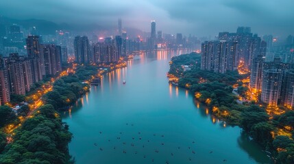 country skyline at sunset