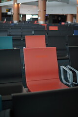 waiting chair at the airport