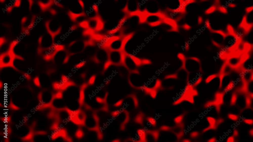 Poster simulation of red turbulent lava pattern