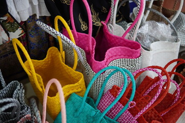 craft bags in traditional shop
