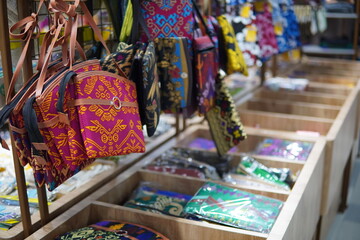 craft bags in traditional shop