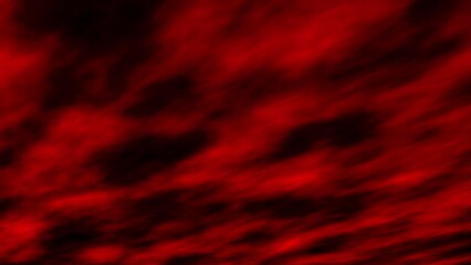 Animation of fast moving red clouds at sunset with low angle perspective - Powered by Adobe