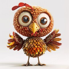 Halloween Owl A Fiery Feathered Friend Generative AI