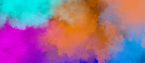 Abstract background with colorful watercolor texture .digital pastel art watercolor splash texture .vintage colorful sky and cloudy background .hand painted vector illustration with watercolor design.