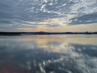Reservoir in Sielpia Wielka, Poland.
