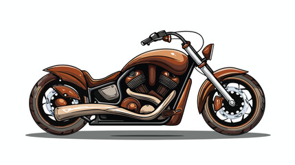 Motorcycle shape vector design.
