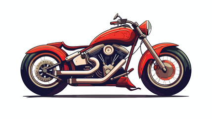 Obraz na płótnie Canvas Motorcycle shape vector design.