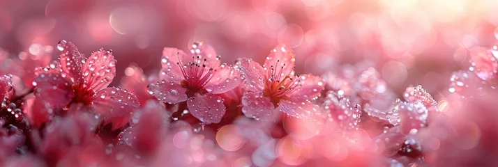 Foto op Canvas Defocused Closeup Pink Transparent Clear, HD, Background Wallpaper, Desktop Wallpaper © Moon Art Pic