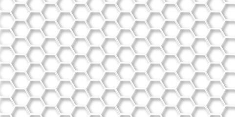 Vector seamless 3d abstract creative white hexagons backdrop background. modern background with hexagons. Hexagonal white hexagons honeycomb wallpaper with copy space for web cell honeycomb texture.