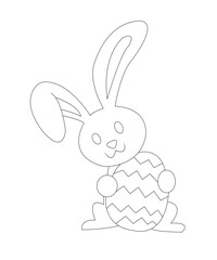 Easter coloring page for kids