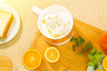 Handmade freshly squeezed juice machine