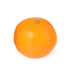 Fresh ripe juicy tangerine isolated on white