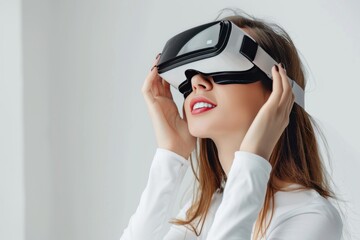 VR Digital Mixed Virtual Reality Goggles for Offbeat. Augmented reality Glasses Augmented Reality Education. 3D Future Technology Dream Headset Gadget and Economic Forecasting Wearable Equipment
